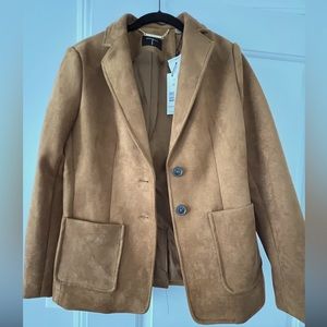 Tahari suede blazer.